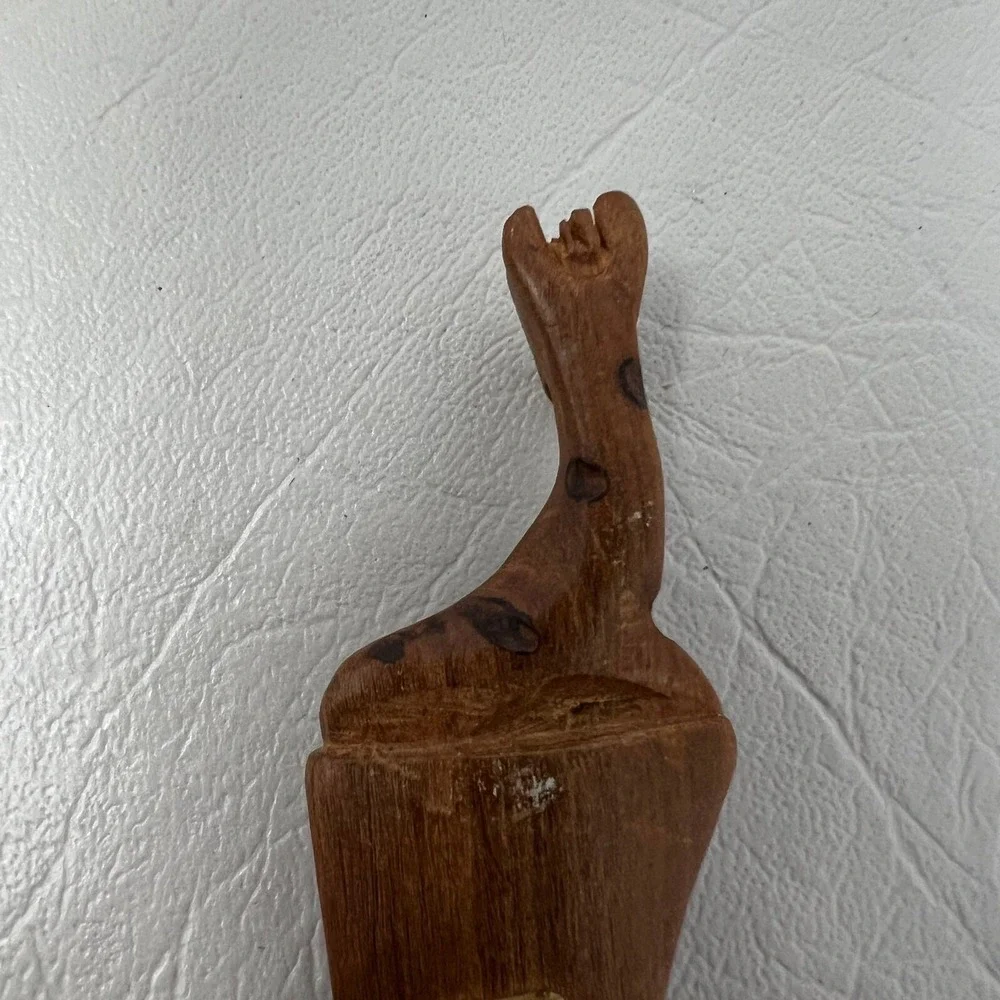 Vintage‎ Handmade Giraffe Letter Opener Hand Carved in Kenya